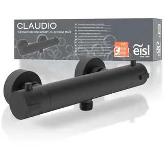 Eisl Thermostat Duscharmatur Claudio Schwarz Matt