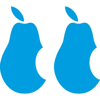 GreenIT 2 Aufkleber 10cm Birne mit Biss Handy Tablet Notebook Laptop Tattoo Deko Folie (hellblau)