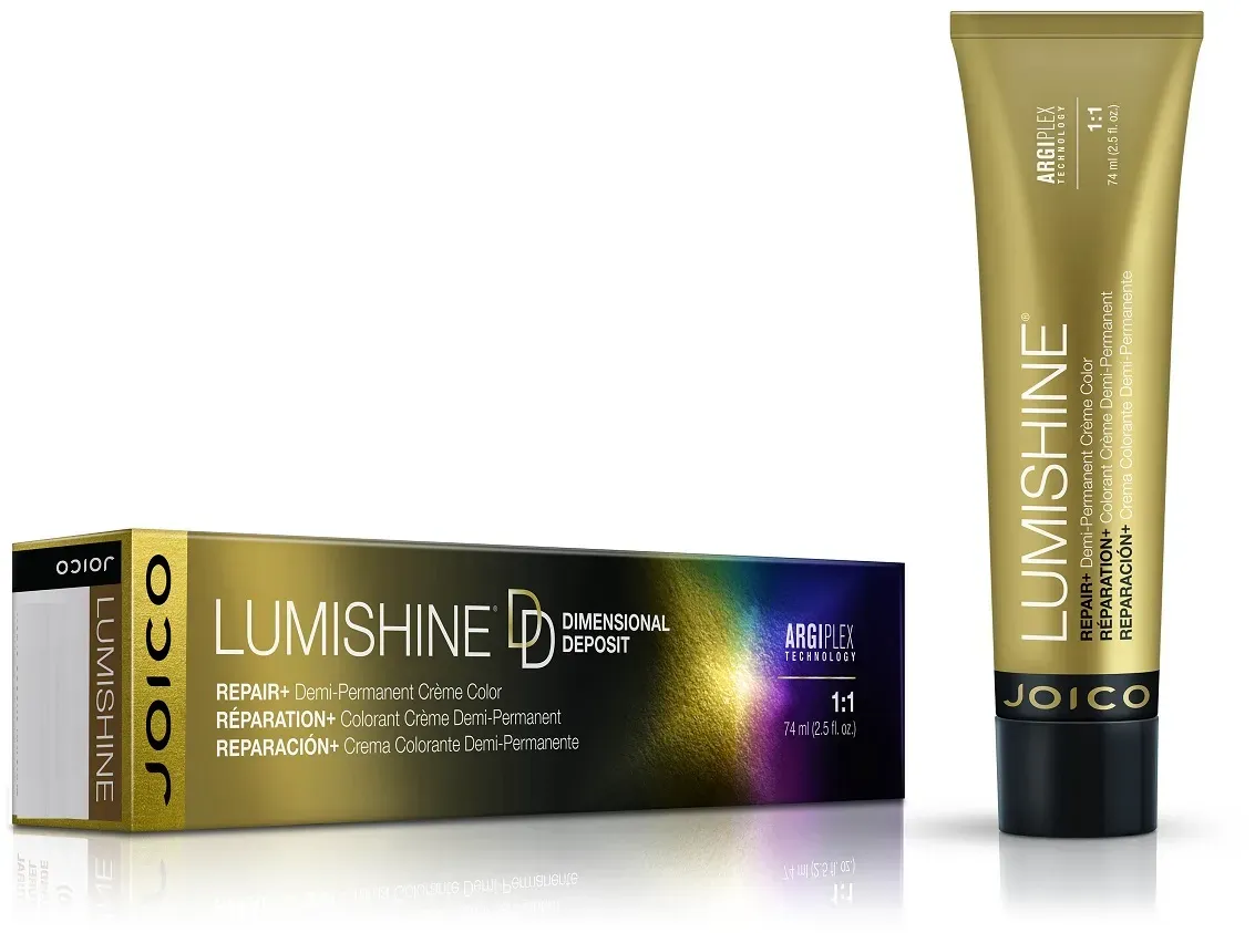 JOICO LumiShine Reprair+ Dimensional Deposit Demi-Permanent Creme Haarfarbe 74 ml / 8N  Natural Blonde