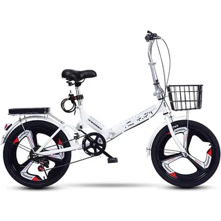 ZHANGshouf Klapprad, Kleines Fahrrad mit Scheibenbremsen und Gangschaltung, für Bergstraßen und Regen- und Schneestraßen, Legierung, Aluminium-Klapprad 20 Zoll