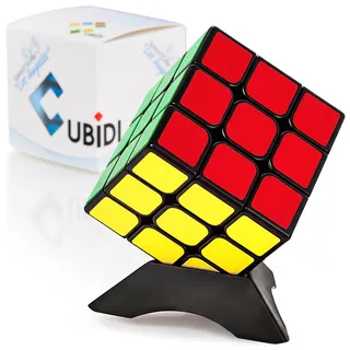 Cubidi CUBIDI® Original Zauberwürfel 3x3 Klassisch - Typ Los Angeles. Speed Cube 3x3 mit optimierten Dreheigenschaften. Hochwertiger Magic Cube für Anfänger und Fortgeschrittene