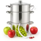 Grafner® XXL Edelstahl Dampfentsafter 8 Liter mit Schlauch + Klemme Fruchtentsafter