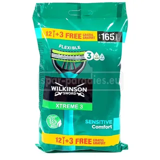 Wilkinson Xtreme 3 Sensitive Comfort Einwegrasierer Rasierer 15er Packung