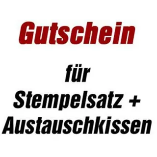 Trodat Gutschein für Stempelplatte für trodat 4915 mit Logo