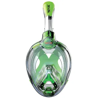 Seacsub Granfacial Unica Clamshell Junior-schnorchelmaske - Transparent Lime / Lime - 6+ Jahre