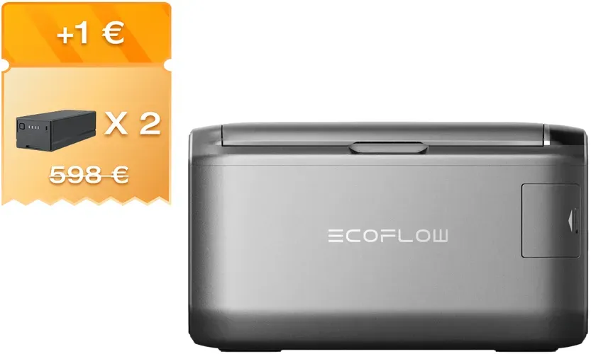 EcoFlow GLACIER Classic Tragbare Kühl-Gefrierbox - 35 L / 2 x GLACIER Plug-In-Batterie