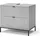 Grau 70 x 63 cm mit 2 Schubladen