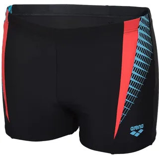 Arena Herren Threefold Short Swim Trunks, Black-black-anguria, 6