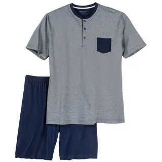 CECEBA Shorty Ceceba kurzer Schlafanzug XXL navy melange (2 tlg) bunt 76/78