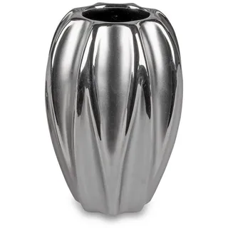 formano Dekovase Vase matt Silber in 4 Größen wählbar silberfarben 15 cm