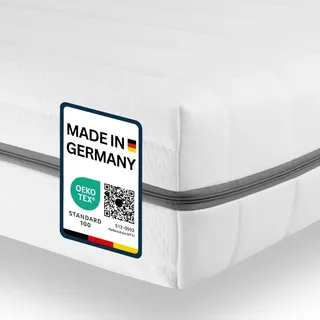 Sleepneo Orthopädische Matratze 90x190, 15cm hoch, H3 H2 Kaltschaummatratze, Höhe 15cm, 7 Zonen Wendematratze mit abnehmbaren Bezug