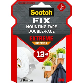 Scotch 3M Scotch-Fix Extreme Innenmontageband PGS05-1950-P, 19 mm x 5 m, 1 Rolle/Packung, Schwarz (Verpackung kann abweichen)