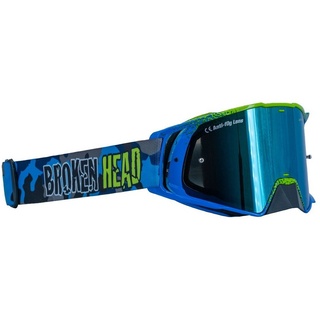 Broken Head MX-Brille Magnetic-Regulator Blau Verspiegelt