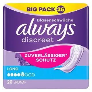 Always Inkontinenzeinlagen discreet Long, 26 St.