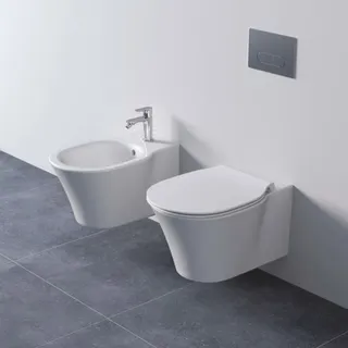 Ideal Standard Connect Air Wand-Bidet E233501 mit Hahnloch, 36 x 54 cm, weiß
