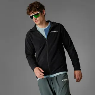 Adidas Multi Essentials Fleece Mit Durchgehendem Reißverschluss - Black - S