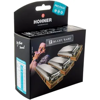 Hohner Blues Harp MS Pro Pack C/G/A - Richter-Mundharmonika