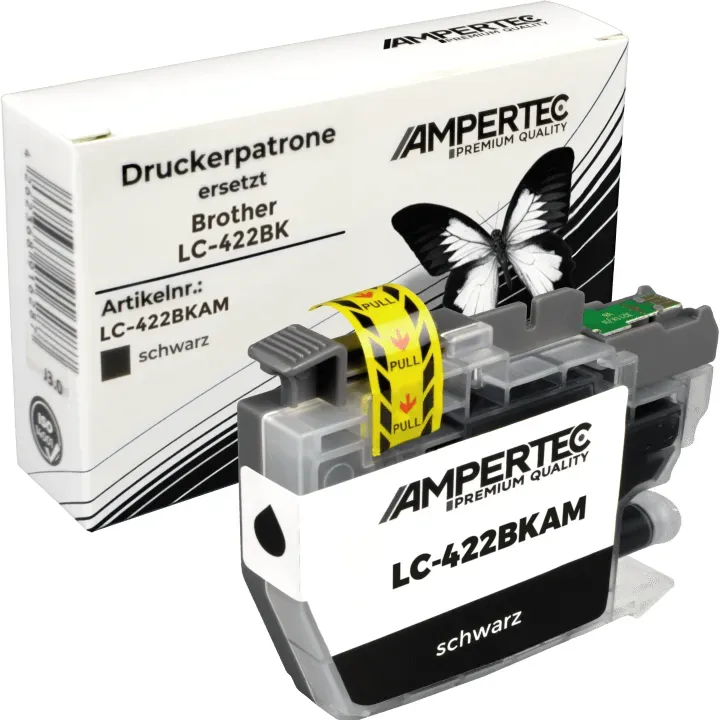 Kompatible Tinte ersetzt Brother LC-422BK schwarz