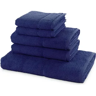 frottana, Handtuchset 5 TLG Handtücher | 100% Baumwolle, deep sea
