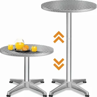 Böttcher-AG Bistrotisch 60 x 115 cm silber höhenverstellbar