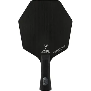 Stiga Cybershape Carbon Professionelles Tischtennisholz – Neuer Revolutionärer Profi Tischtennisschläger, Einzigartige Hexagonal-Form, Größere Schlagfläche - Master Konkav
