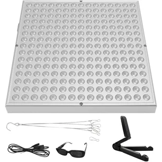 Bräunungslampe, Solarium Für Zuhause mit 192 Stück LEDs, Tragbare Bräunungslicht Gesichtsbräuner Sonnenlampe, Volles Blaues Licht mit Ständer & Aufhängbare Haken Für Körper und Gesicht (192 LEDs)