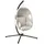 oval Hellgrau 1-Sitzer mit Gestell
