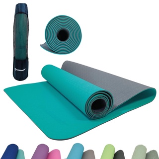 Schildkröt Fitness Yogamatte 4 mm petrol/anthrazit