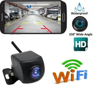 vehiclekit Drahtlose Rückfahrkamera HD WIFI Rückfahrkamera für Auto, Fahrzeuge, WiFi Rückfahrkamera mit Nacht schwarz