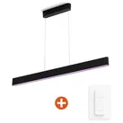 Philips Hue White & Color Ambiance Ensis Pendelleuchte sw, inkl. Dimmschalter V2