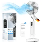 KESSER® Stand-Ventilator Frosty mit Wasser Ultraschall-Sprühnebel Wasserkühlung , inkl. Fernbedienung Timer-Funktion , Luftbefeuchter Leise ,  Nebelfunktion , Raumbefeuchter , Standventilator