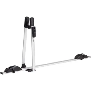 1x Fahrradträger VDP Premium Alu + Relingträger CRV107A kompatibel mit Volkswagen Golf Sportsvan 5 Türer ab 2014