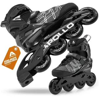 Apollo Inline Skates | Air Flow X2 | Inliner für Teenager, Damen und Herren grau 37