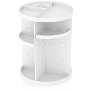 Intirilife 360 Grad rotierbarer Make-Up Organizer in Weiß - Gr.: onesize