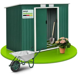 Juskys Geräteschuppen M 2,13 x 1,3 m dunkelgrün