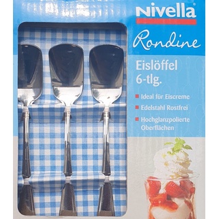 Nivella Rondine Besteck Set 6-teilig Eislöffel Eis Löffel Edelstahl