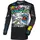 schwarz/buntes Motocross Jersey schwarz-weiss L