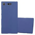 Cadorabo Schutzhülle für Sony Xperia XZ1 COMPACT Hülle in Blau Handyhülle TPU Etui Cover Case
