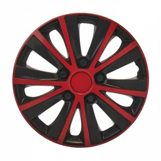 RIDEX Radkappe 14" Zoll Radzierblenden schwarz Rot 100009A0012