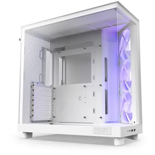 NZXT H6 Flow RGB Mid-Tower Airflow Gaming Gehäuse Weiß