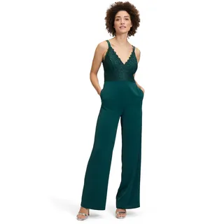 Vera Mont Damen Jumpsuit mit Spitze 36, Mystic emerald), - 36W