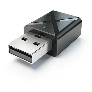 Demiawaking Bluetooth Adapter USB 5.0 Transmitter und Empfänger Bluetooth 2 in 1 für Auto TV PC Tablet Lautsprecher