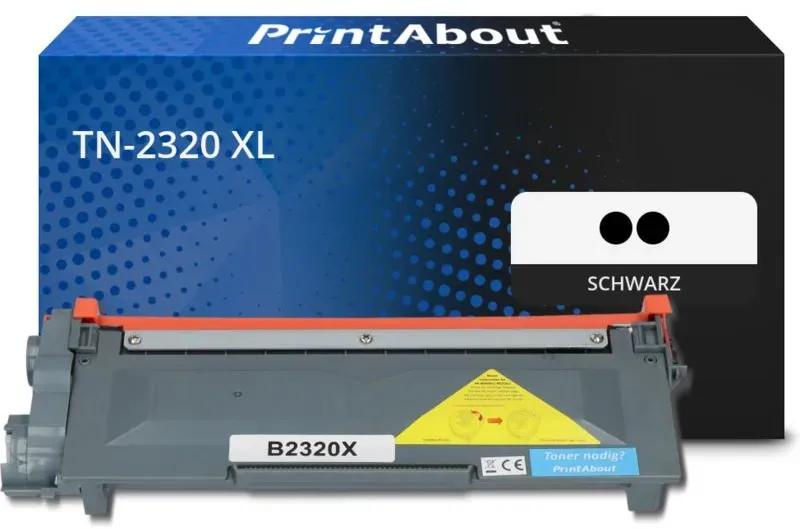 Toner kompatibel mit Brother TN-2320 - 2x Schwarz -  Extra hohe Kapazität - Multipack