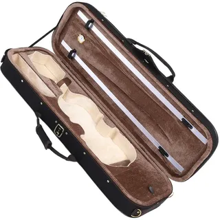 4/4 Größe Violine Box Violinkasten mit Hygrometer Hartschale Violine Fall Rucksack Oxford Tuch Musik Instrument Schutz Fall