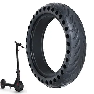Vollgummi-Außenreifen mit Durchstichschutz für Xiaomi M365, M365 Pro, Essential, 1S und Pro 2 Scooter Schwarz