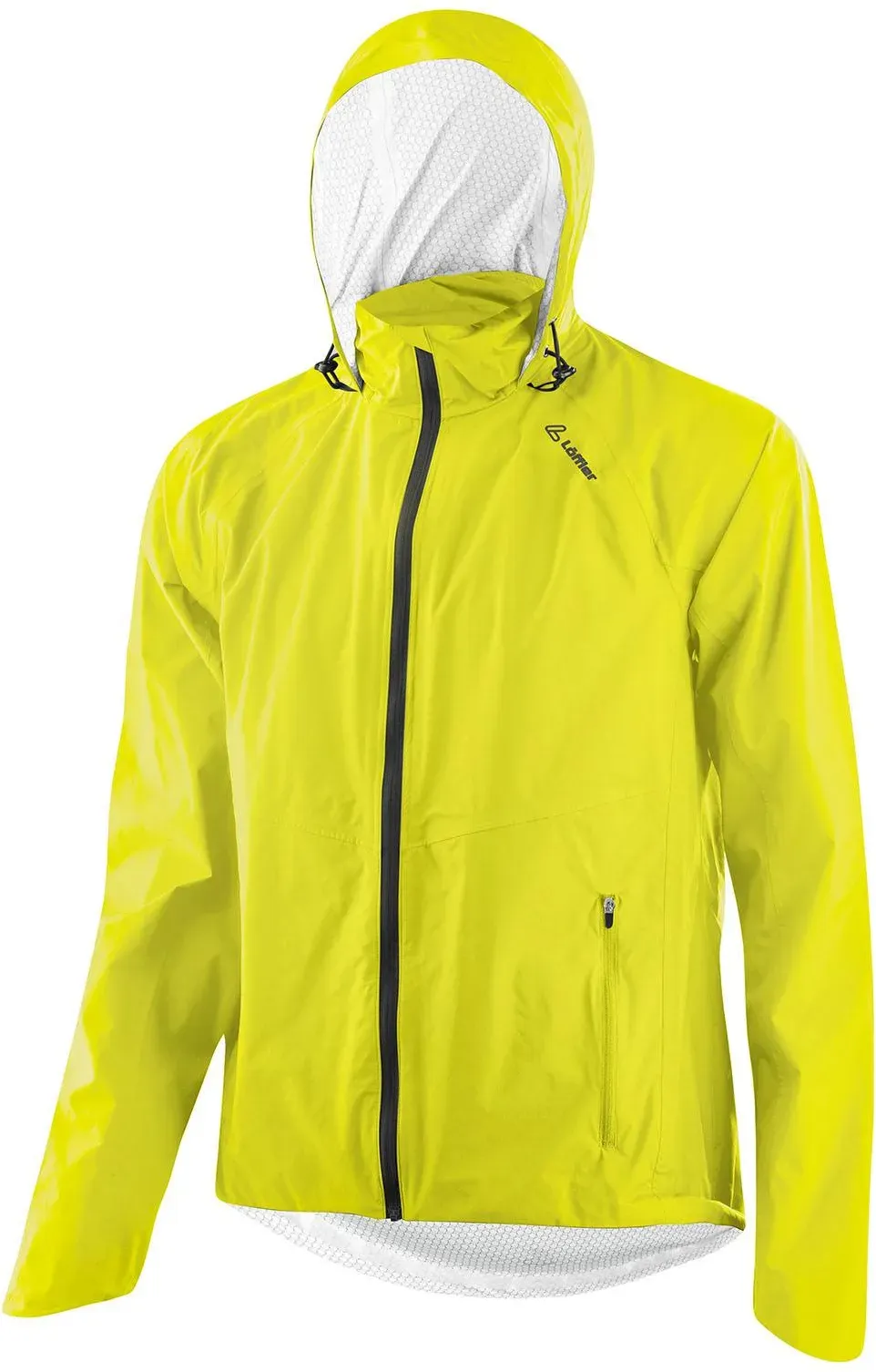 Löffler Jacket with Hood CF WPM Pocket Herren Fahrradjacke Regenjacke lemon- Gr. 60