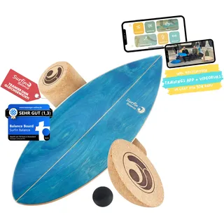 Surfin Balance Board - einzigartiges Board inkl. Rolle, Halbkugel, Balance Ball