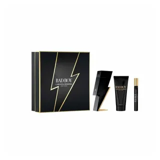Carolina Herrera Eau de Toilette Bad Boy Set mit Herrenparfum (EdT 100ml + 10ml, Duschgel 100ml)