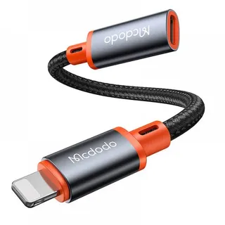 Mcdodo CA-1440 USB-C zu Lightning Adapterkabel, 11cm, schwarz