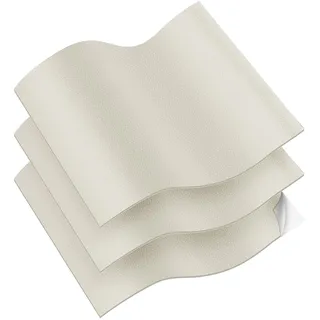 Vicloon Kunstleder selbstklebend,3 Stück Leder Reparatur Patch 32X22cm,Verschleißfest und kratzfest Leder Patch für couch Autositz Sofa Möbel Leder Reparatur, Leder Renovierung(Beige)